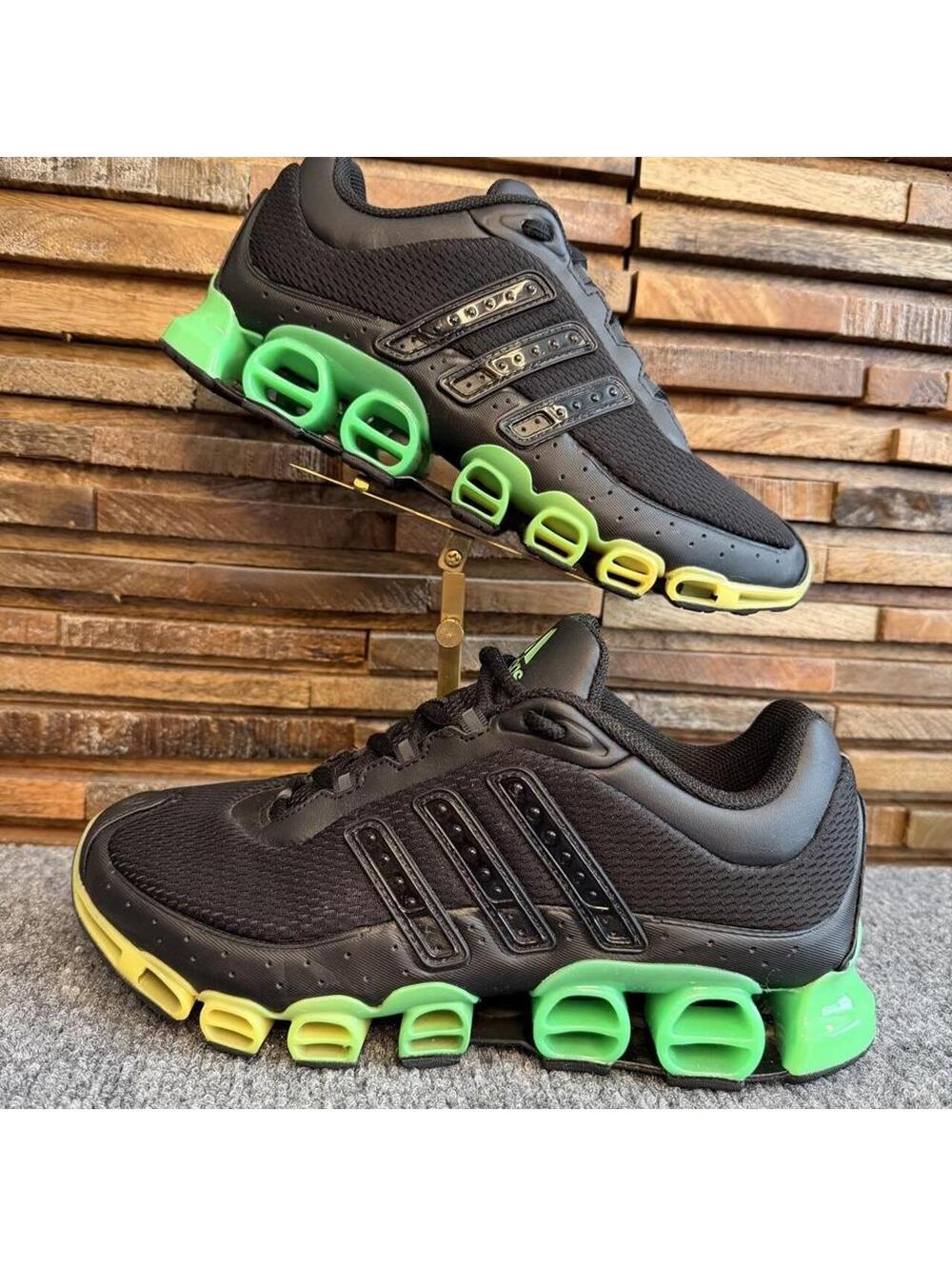 adidas Originals Megaride Women's Black/Screaming Green Sz 9.5 worn once indoors